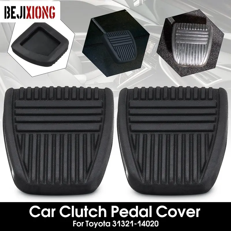 Toyota 31321-14020/14010 Almohadilla de pedal goma negra para embrague