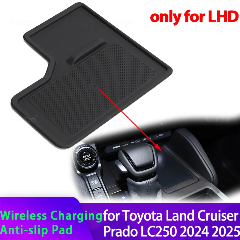 Cargador inalámbrico para Toyota Land Cruiser 250 Prado 2024-2025 LHD