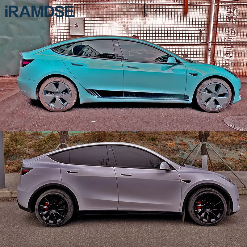 Alerón modelo Y con acabado tipo carbono para Model 3