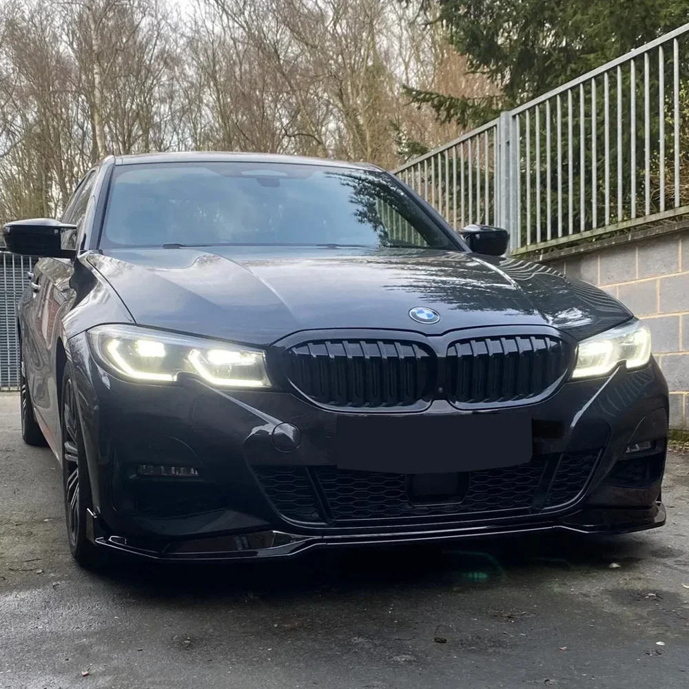 3 uds para BMW G20 G21 320i 330i M340i xDrive m-sport 2019-2022 difusor de labio de parachoques delantero divisor alerón ABS kits de carrocería sintonización - imagen 2