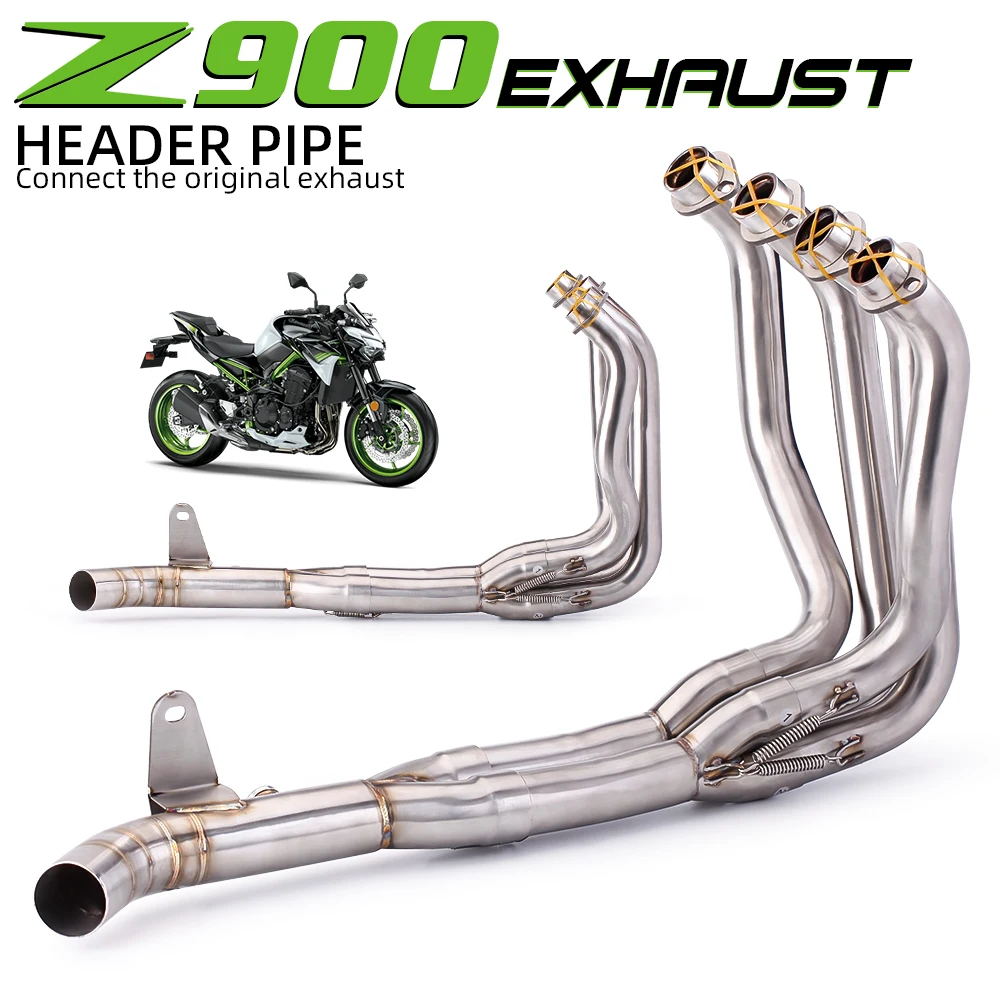 Sistema de escape completo Z900 con tubo frontal y conexión - imagen 2