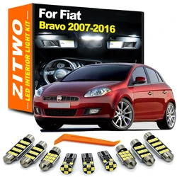 ZITWO Kit luz LED interior Fiat Bravo 2007-2016 guantera lectura