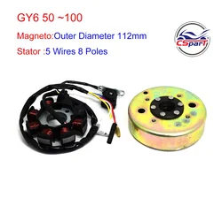 Kit de estator magneto rotor GY6 Taotao SunL 49-100cc Scooter