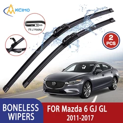 Limpiaparabrisas tipo U 24/18 para Mazda 6 GJ GL 2014-2019 goma suave