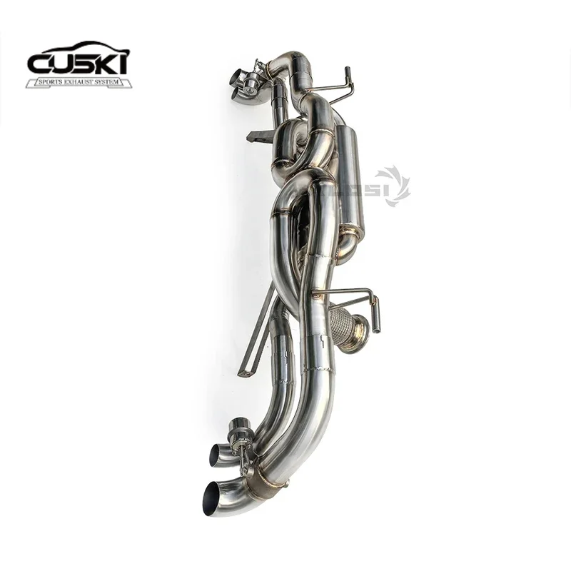 Escape trasero deportivo cat-back para Audi R8 V8/V10 en acero inoxidable