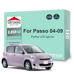 Kit de bombillas LED Canbus para interior Toyota Passo 2004-2009