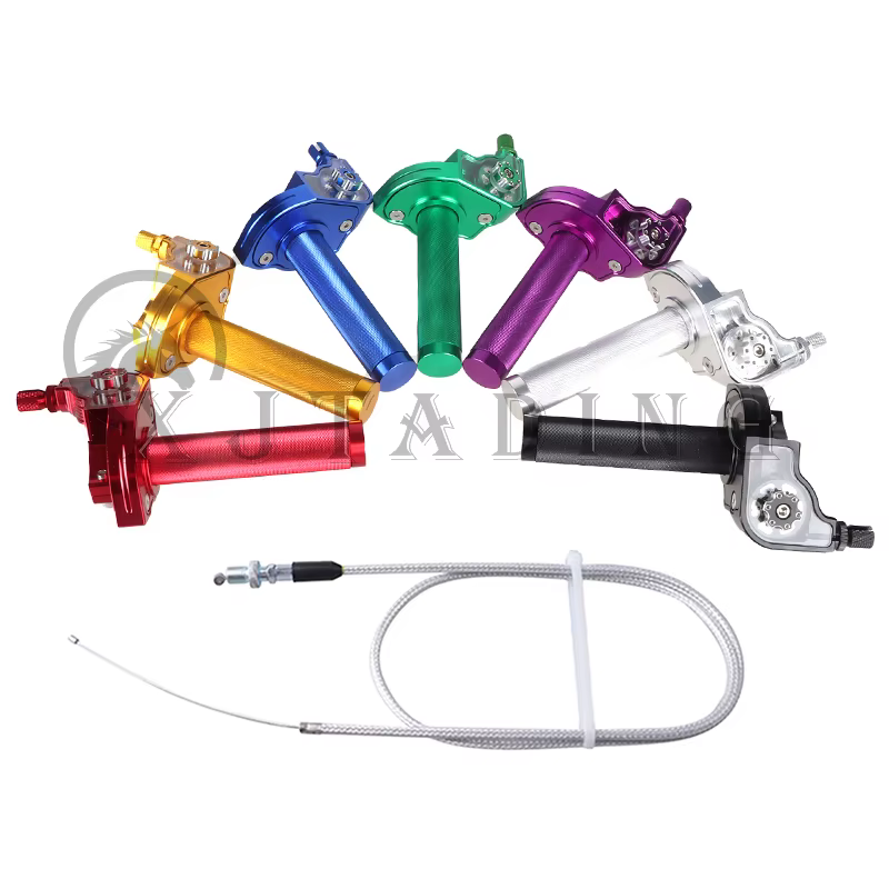 Empuñadura de acelerador CNC de aluminio para manillar de motocicleta