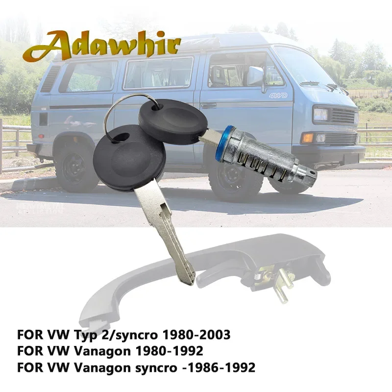 Kit reparación manilla puerta exterior VW Vanagon Syncro con cerradura - imagen 3