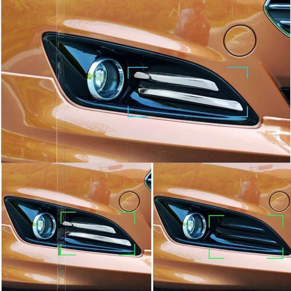 Cubierta adhesiva para luz antiniebla delantera, ABS embellecedor cromado, accesorios de modificación de decoración para Ford Fiesta MK7 2013-2017 - imagen 2
