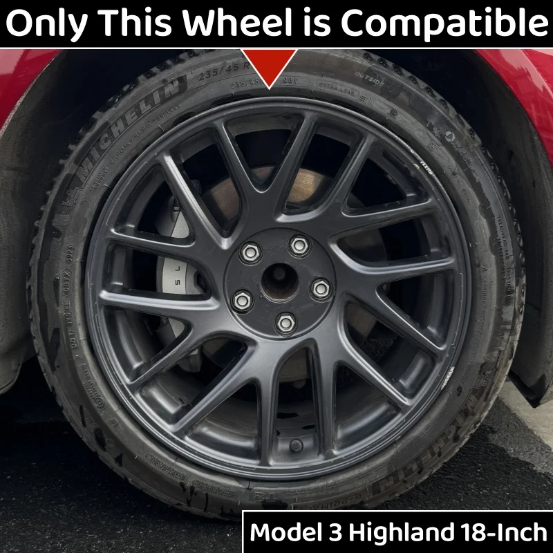 Tapacubos 18 pulgadas para Tesla Model 3 Highland 2024 - imagen 2