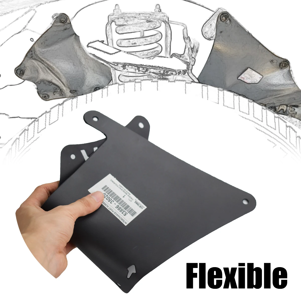 Guardabarros original Toyota Land Cruiser Prado 2003-2020 - imagen 4