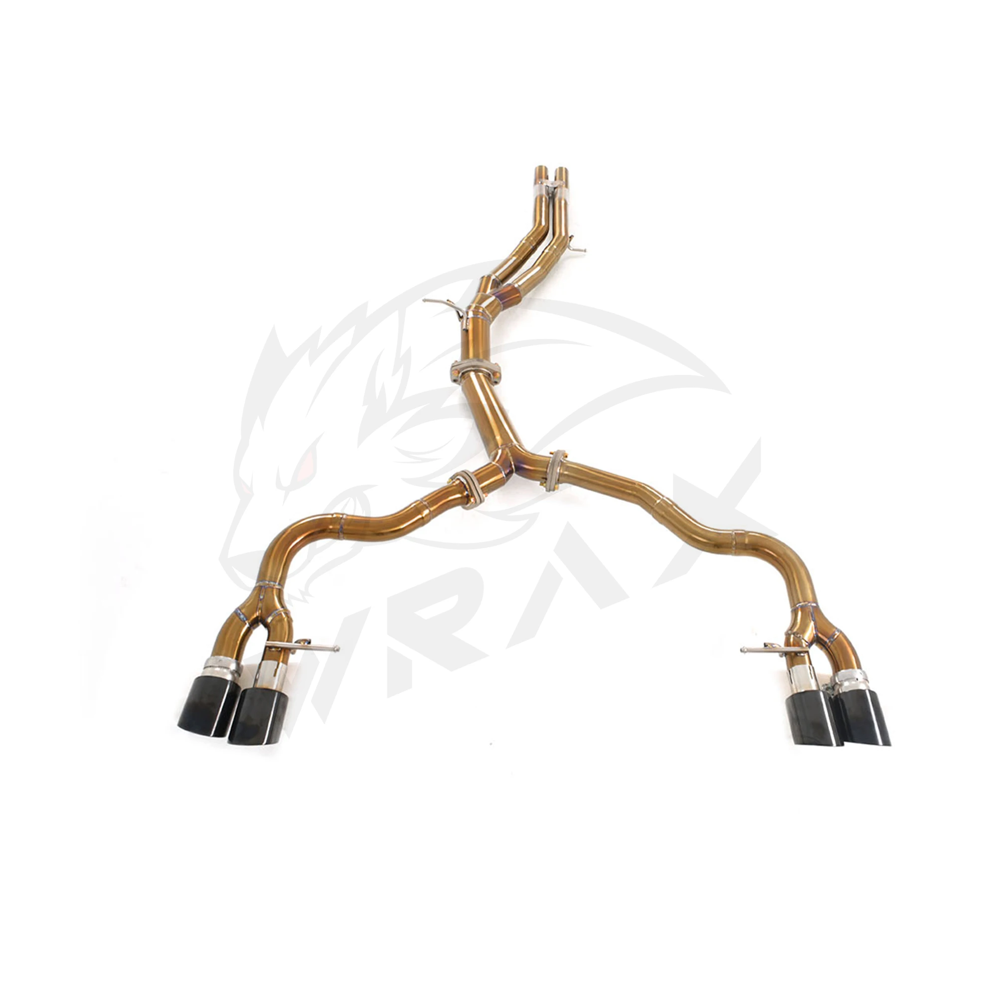 WRAX escape de titanio para Audi S4 S5B9 sistemas de válvula de Control de escape eléctrico accesorios de coche reemplazo sin pérdidas Catback - imagen 2