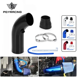 PQY Admisión de aire frío universal 76 mm para turbo, sin filtro