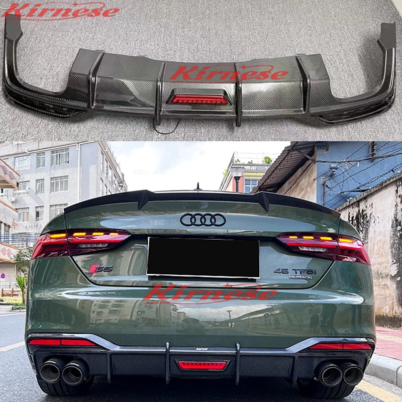 Alerón trasero de fibra de carbono para Audi A5/S5 S-Line B10