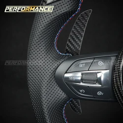 Levas magnéticas de cambio de fibra de carbono real para BMW