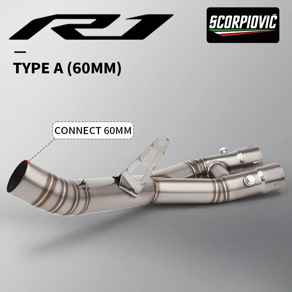 Escape slip-on metálico con acabado brush para Yamaha R1