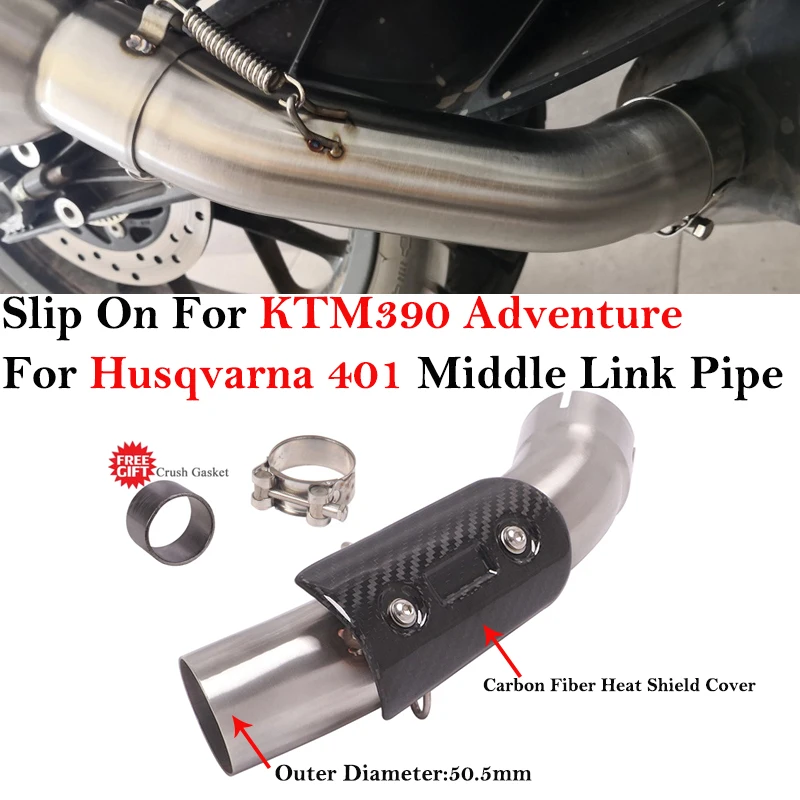 Tubo intermedio escape KTM 250/390 Duke, RC, Adventure y Husqvarna 401