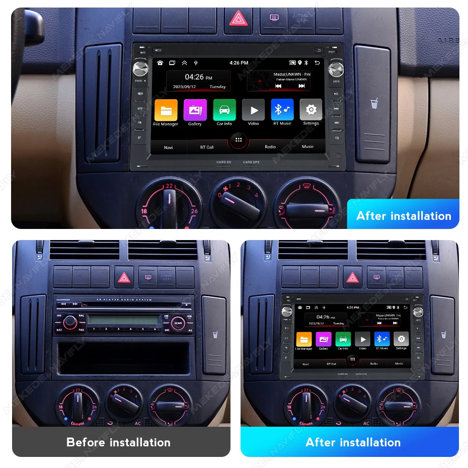 MEKEDE Autoradio Android 13 para VW Golf IV, Polo y Passat B5 - GPS - imagen 2