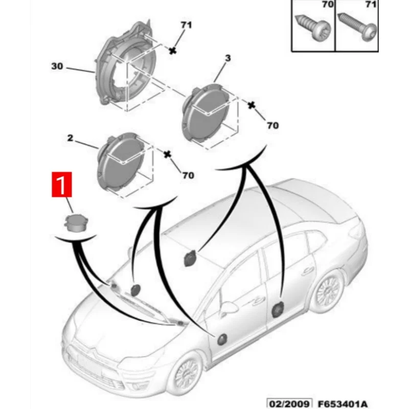980714780 Altavoz delantero de puerta Peugeot 206/307 y Citroën C3/C4 - imagen 4