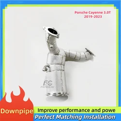 Bajante de escape deportivo inoxidable – Porsche Cayenne 3.0 T 2019-2023