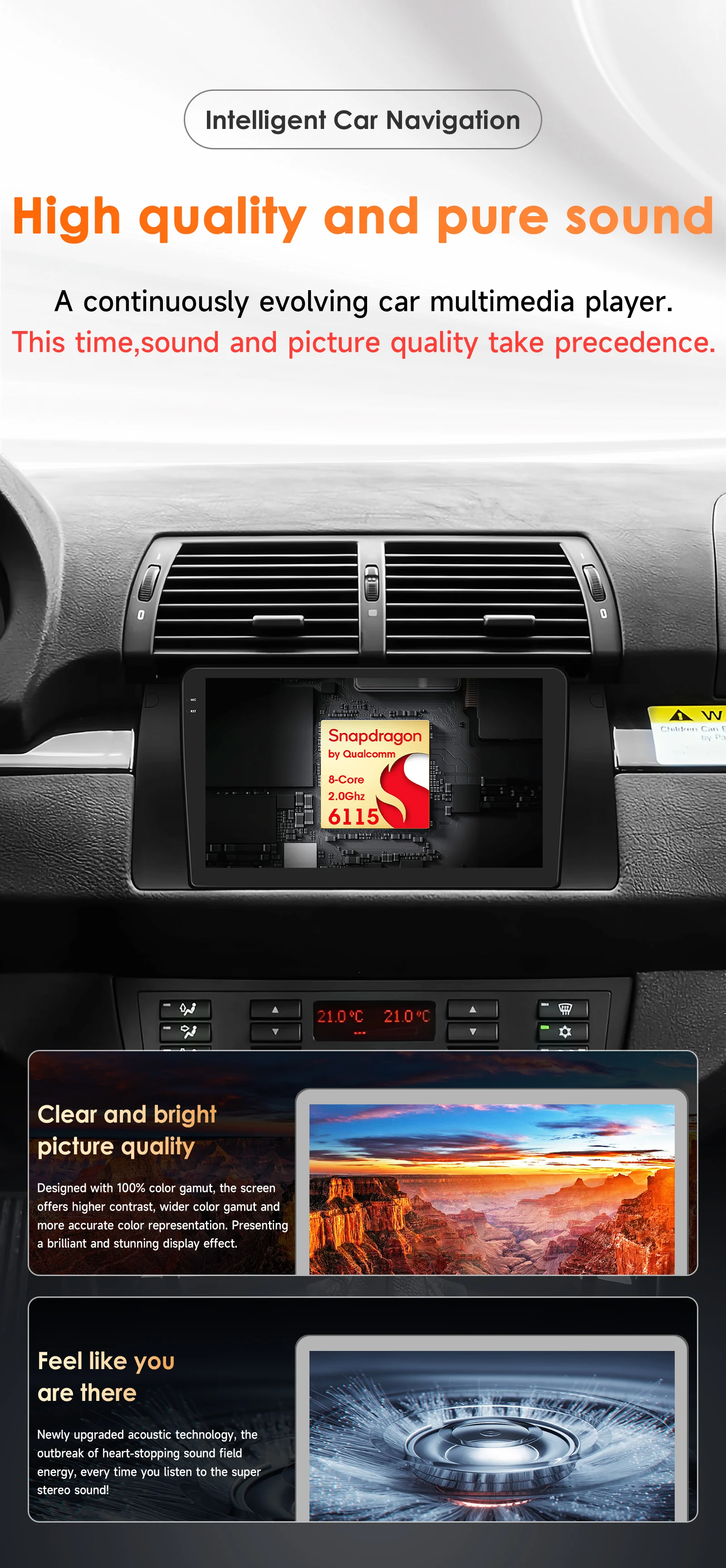 Radio Android 14 para BMW E39 E53 M5 con pantalla inteligente