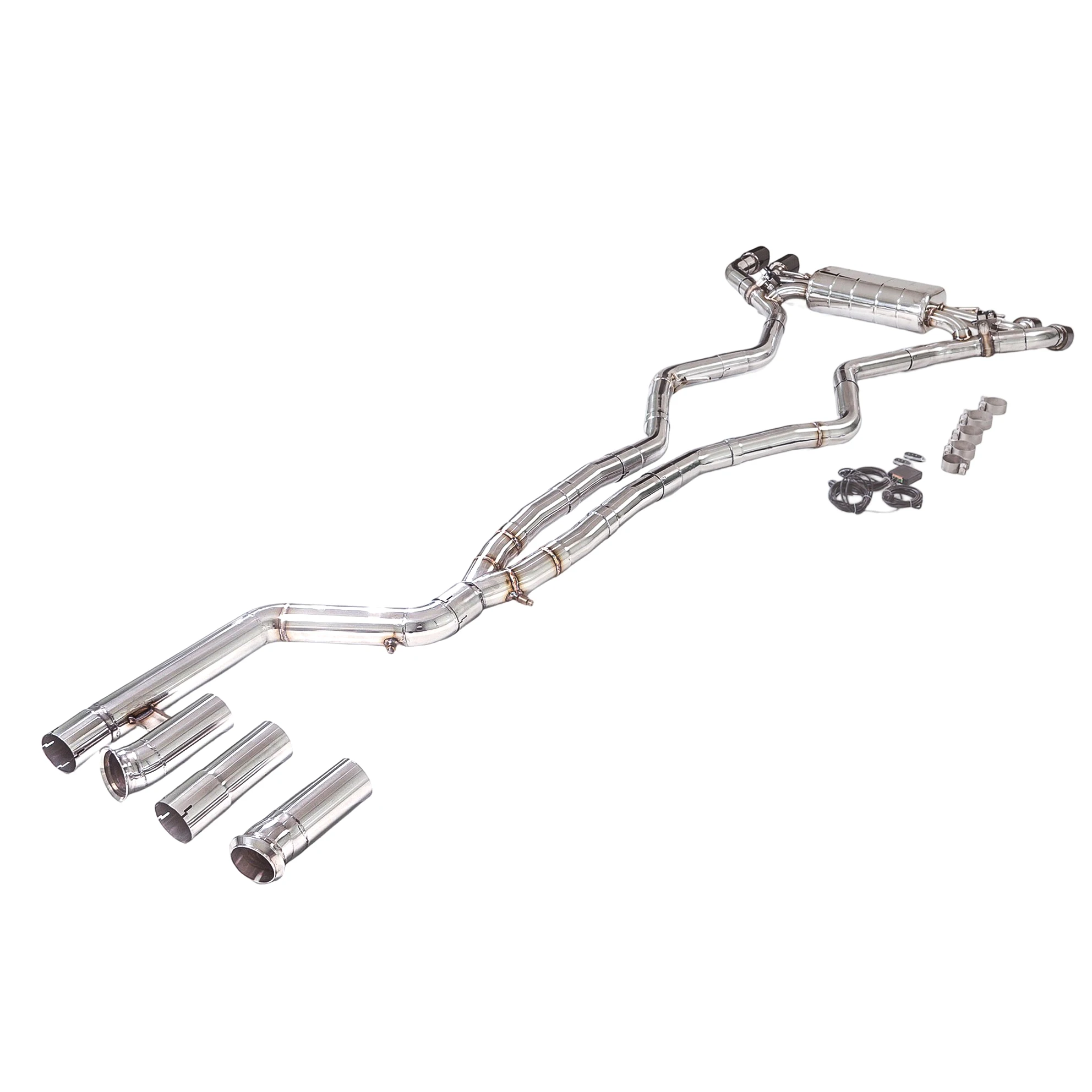 Escape trasero cat-back GFC acero inoxidable BMW M340i/M440i 3.0T - imagen 3