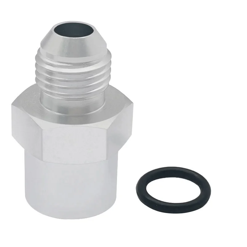 Adaptador recto de combustible M14x1,5 hembra a 6AN macho de aluminio - imagen 3