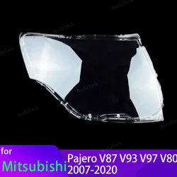 Carcasa transparente de faro delantero para Mitsubishi Pajero V80