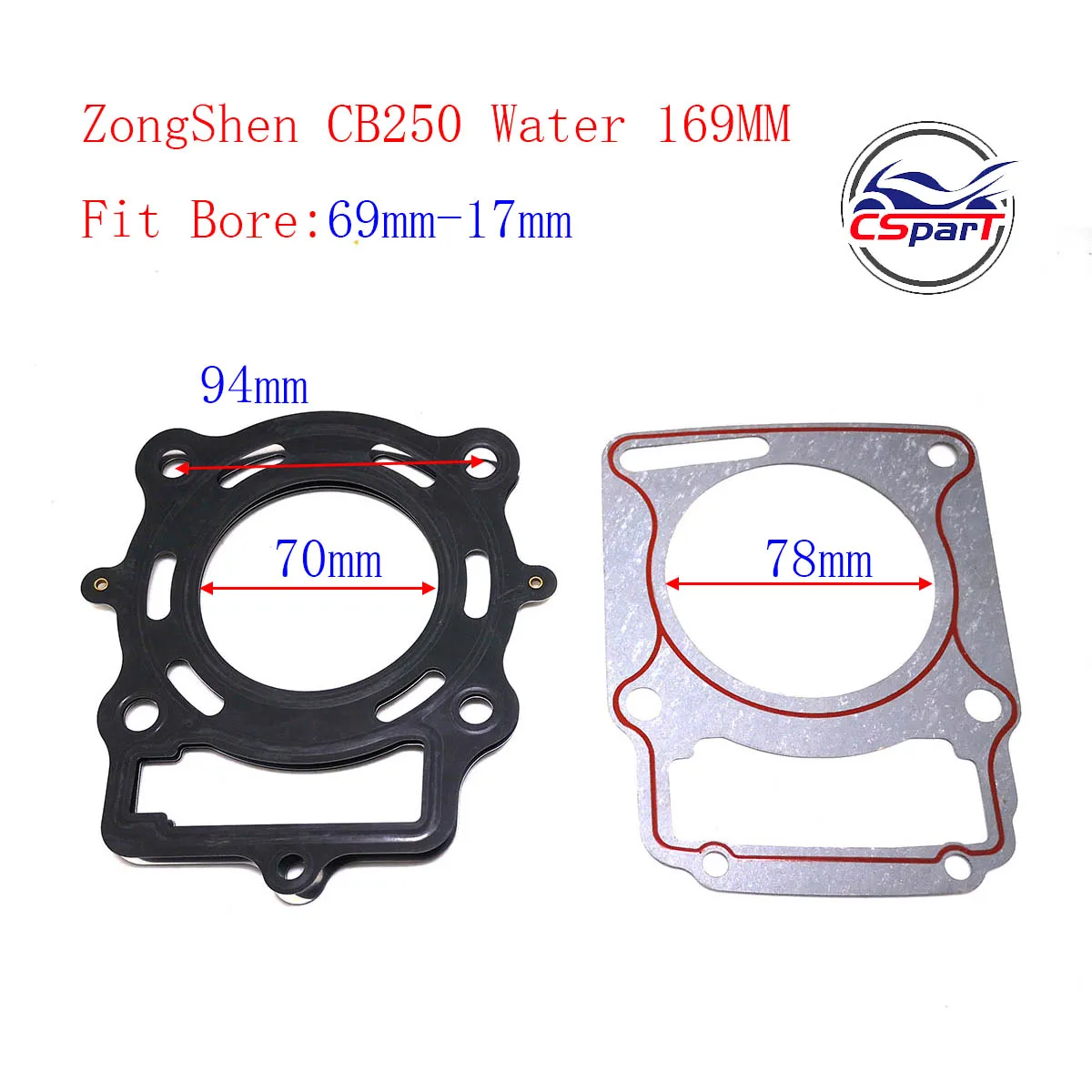 Kit cilindro ZongShen refrigerado por agua para moto pit - imagen 4