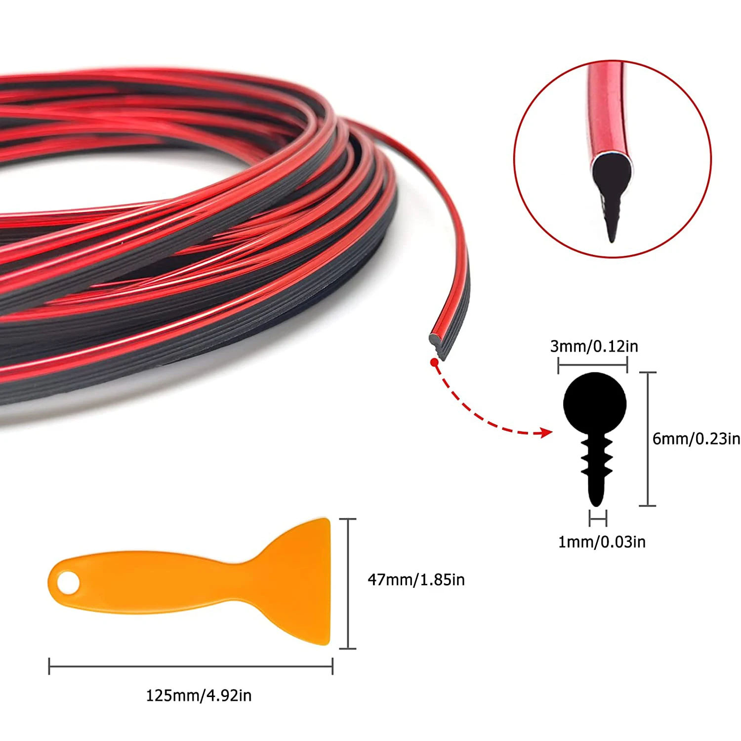 Tira embellecedora flexible para salpicadero y puertas del coche - imagen 4