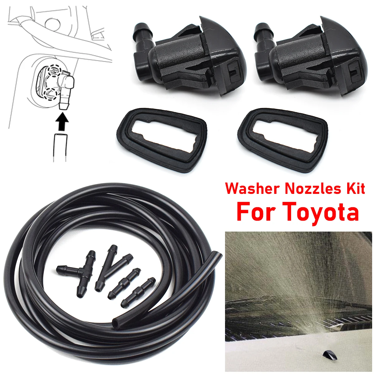 Boquillas limpiaparabrisas Toyota 85381AE020 Corolla Camry Avensis Hilux