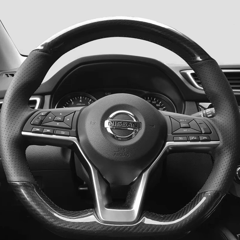 Funda trenzada volante Nissan X-Trail Qashqai – Protector fibra]
