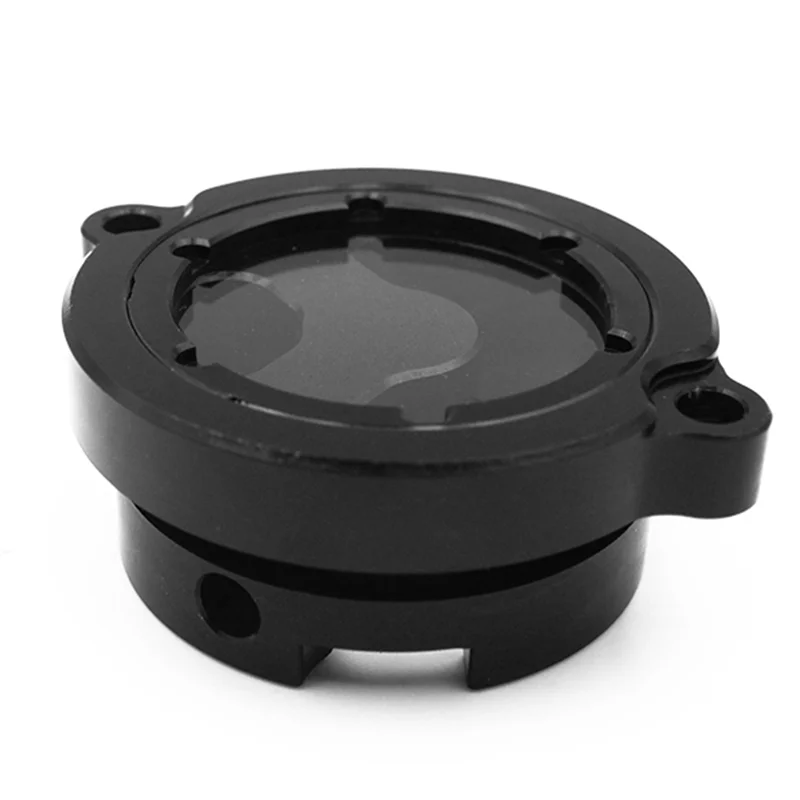 Tapa filtro aceite Kawasaki KLR650 CNC aluminio negro 1987-2022 - imagen 4