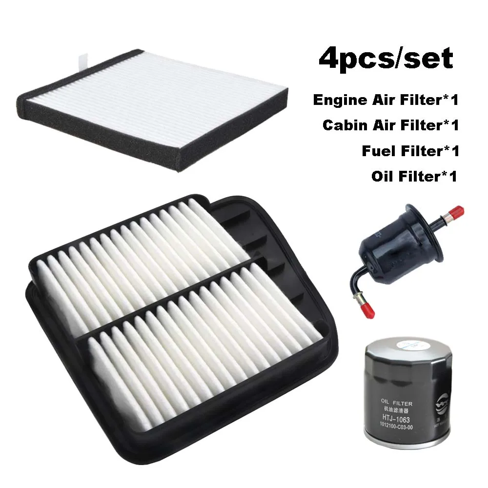 Juego de filtros de piezas para coche, accesorios de filtro de aceite y combustible de aire, para Dongfeng C31, C31S, C32S, C35, 1.6L, DFSK, SFG16C