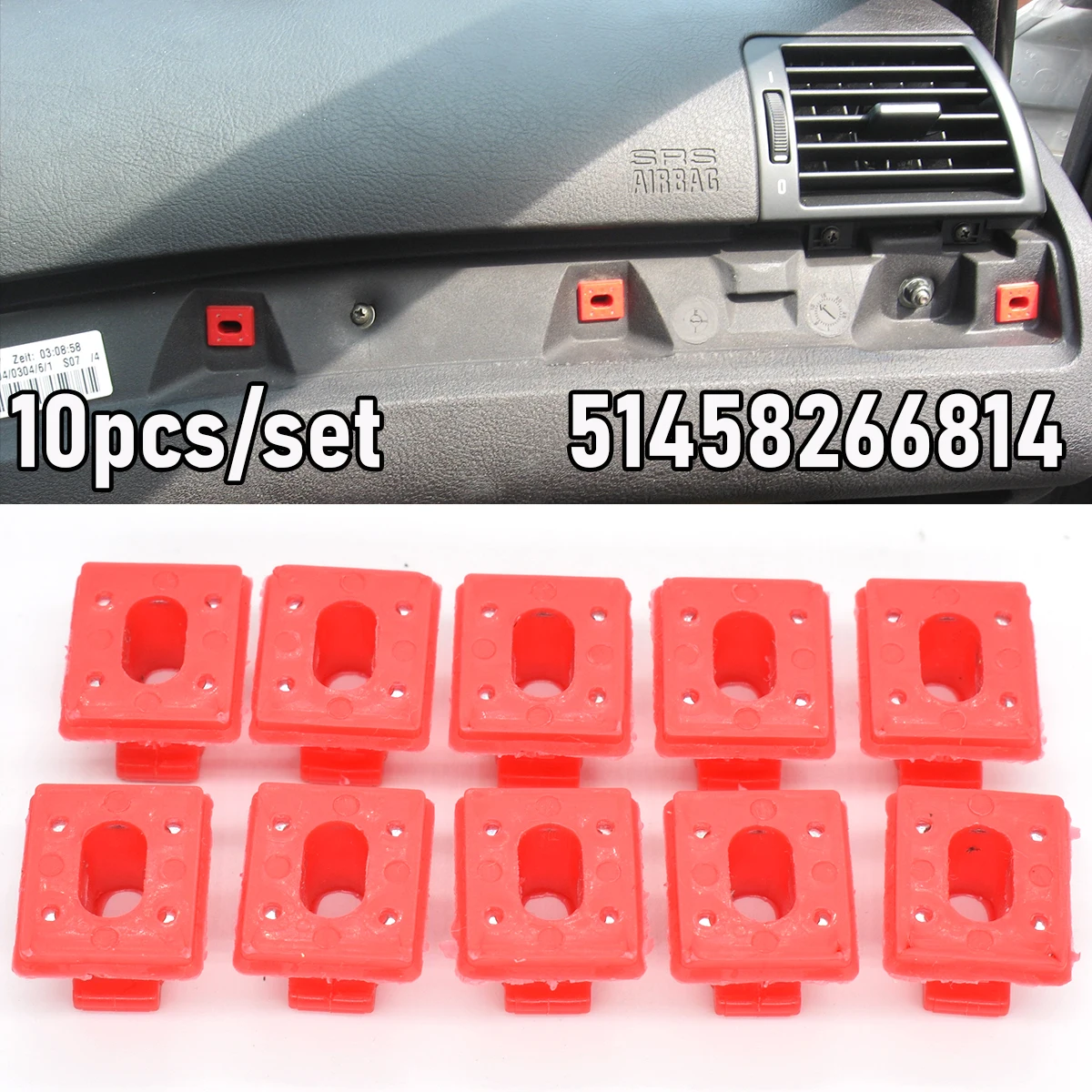 Clips de moldura BMW Serie 3 E46 E90 E91 E92 E93 X3 X5 E53 - imagen 4