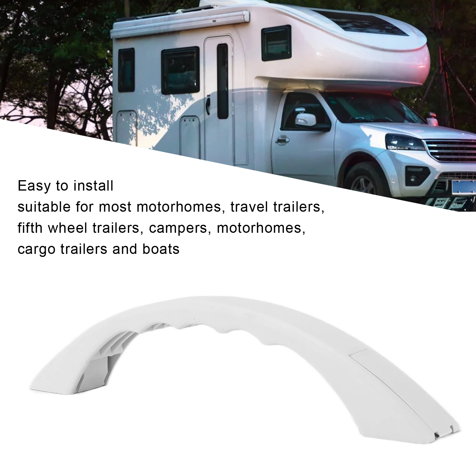 Manija Puerta Barco RV Remolque – Agarre Antideslizante Polipropileno Metal - imagen 3