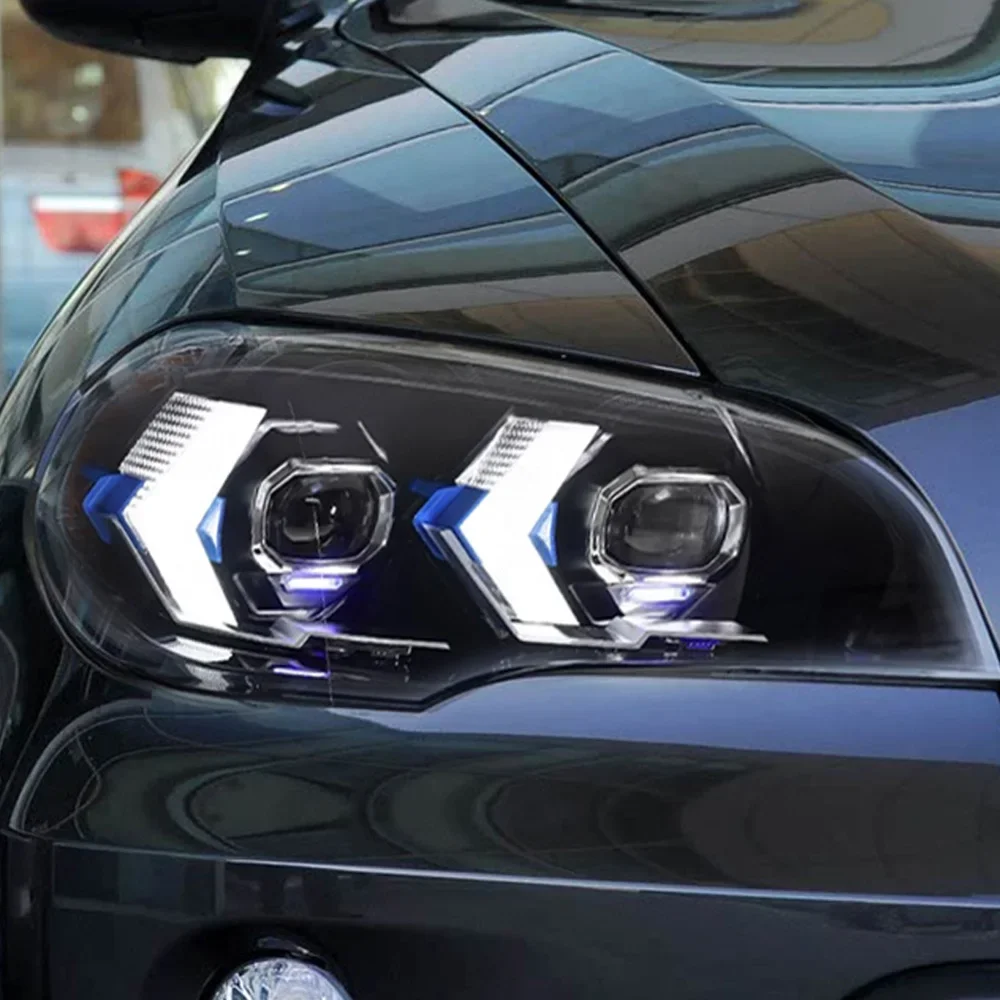 Faros LED BMW X5 E70 30i/35i/40i 2007-2013 lente proyector DRL - imagen 2
