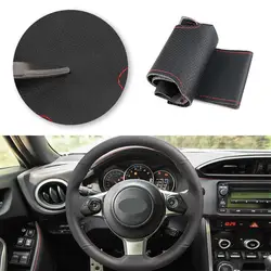 Funda de volante de microfibra cosida a mano – Toyota 86/Subaru BRZ