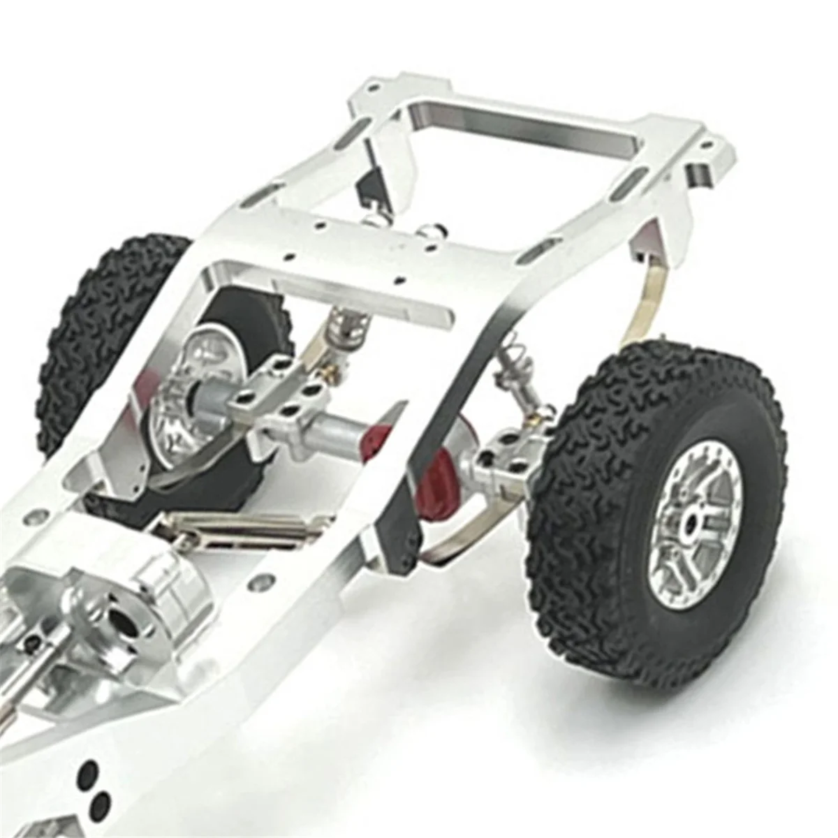 Kit chasis metálico MN82 LC79 – Carframe plateado 1/12 - imagen 4