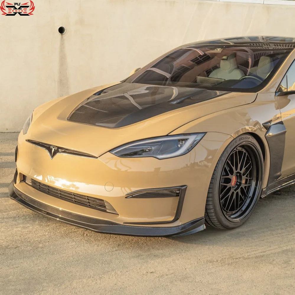 Guardabarros fibra carbono Tesla Model S 2022-2024 - imagen 3