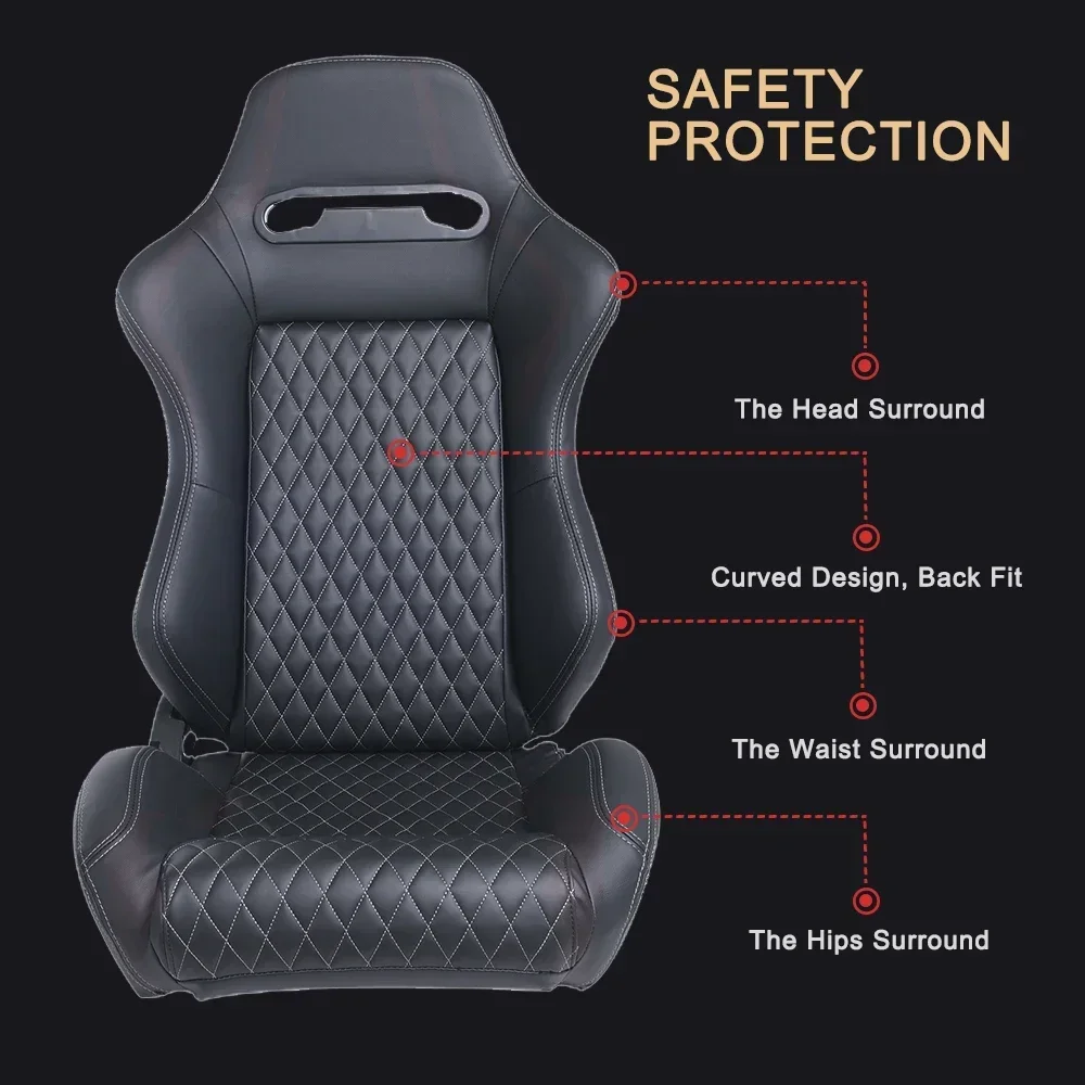 Asiento baquet deportivo universal para simulador con deslizador - imagen 3