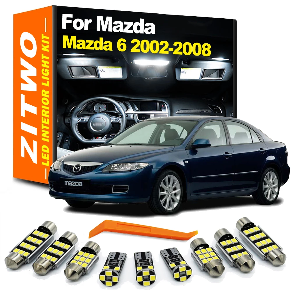 ZITWO Kit luces LED mapa cúpula interior - Mazda 6 (2002-2008)