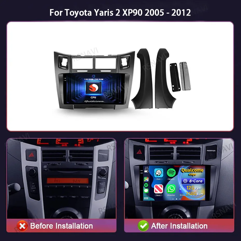 Autoradio RSNAVI para Toyota Yaris XP90