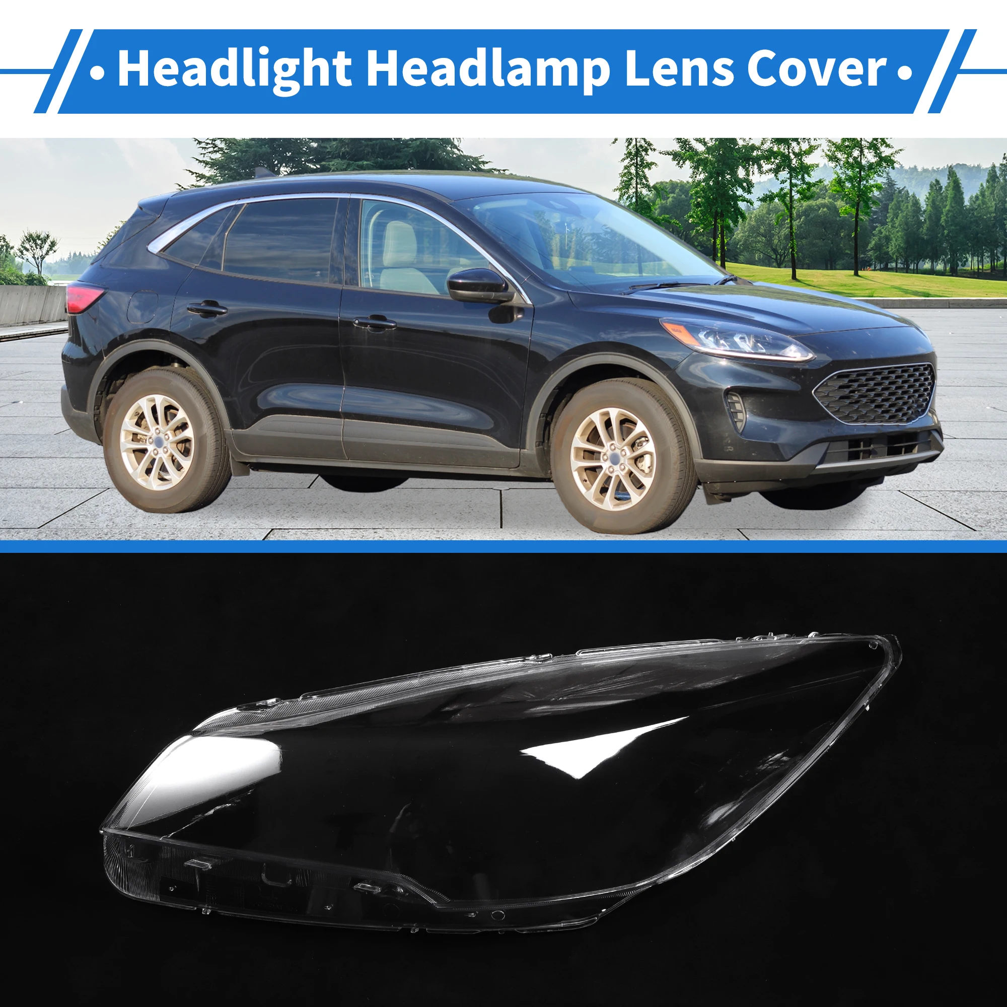 UXCELL Tulipa transparente de faro para Ford Escape 2013-2016 - imagen 2