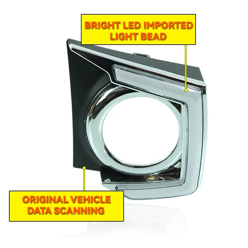 Luces LED diurnas DRL Mitsubishi Triton L200 2015-2018 antiniebla - imagen 3