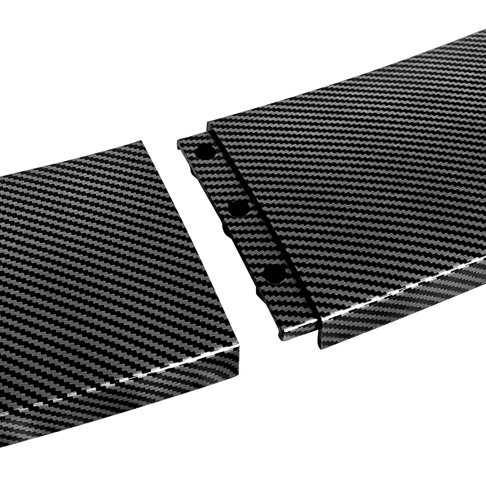 Divisor de alerón delantero negro para coche