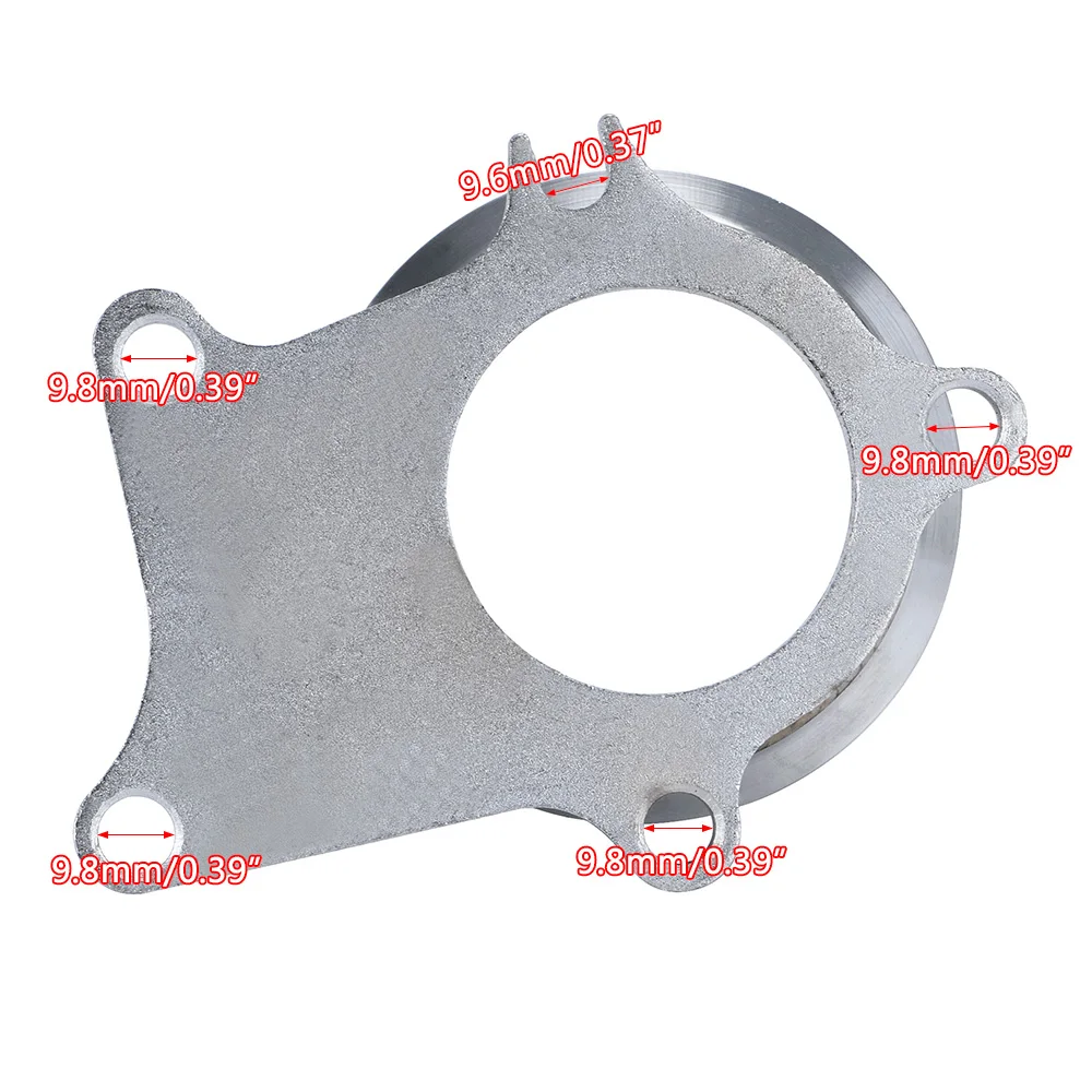 PQY Adaptador turbo T3/T4, 5 pernos a brida V-band de 3 pulgadas - imagen 5