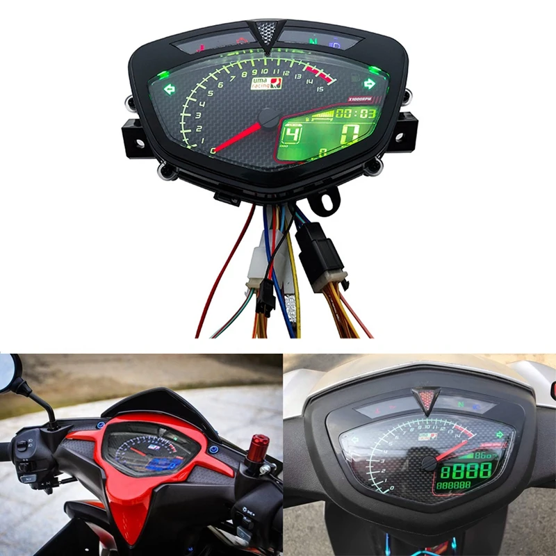 Tacómetro Digital LCD RPM para Yamaha LC135 V1 y Jupiter MX
