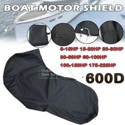 Funda impermeable para motor fueraborda 6-225 CV, negra 600D