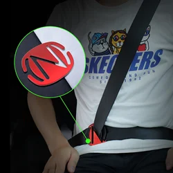 Ajustador universal metálico de cinturón seguridad para automóviles
